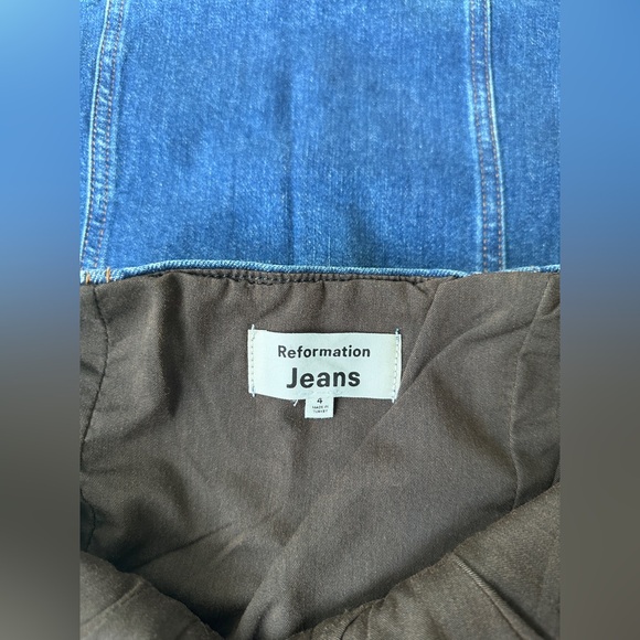 Reformation Nikki Strapless Bustier Denim Mini - Picture 8 of 9